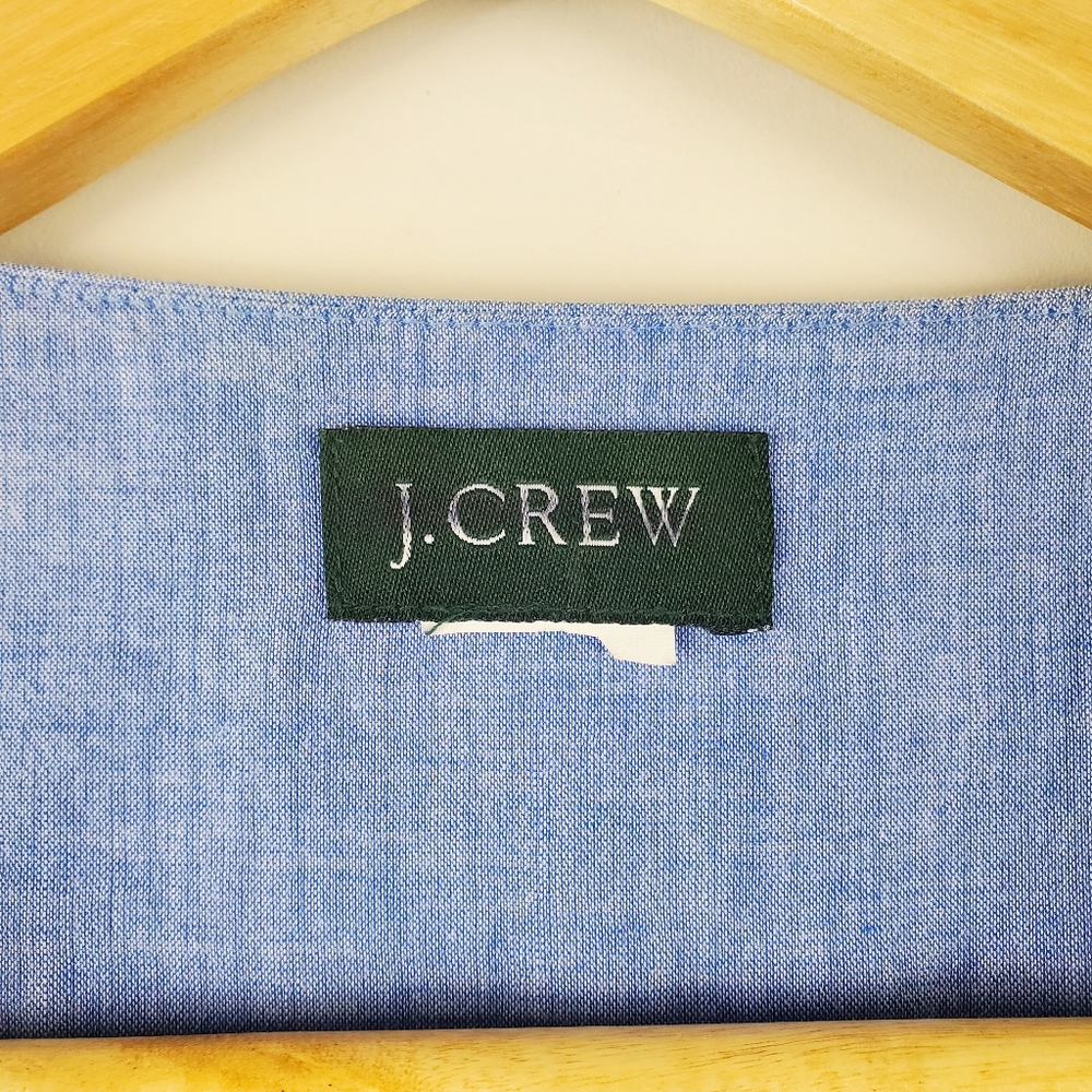 J. Crew Zipper Front Ruffle Top Size Medium - Picture 2 of 3